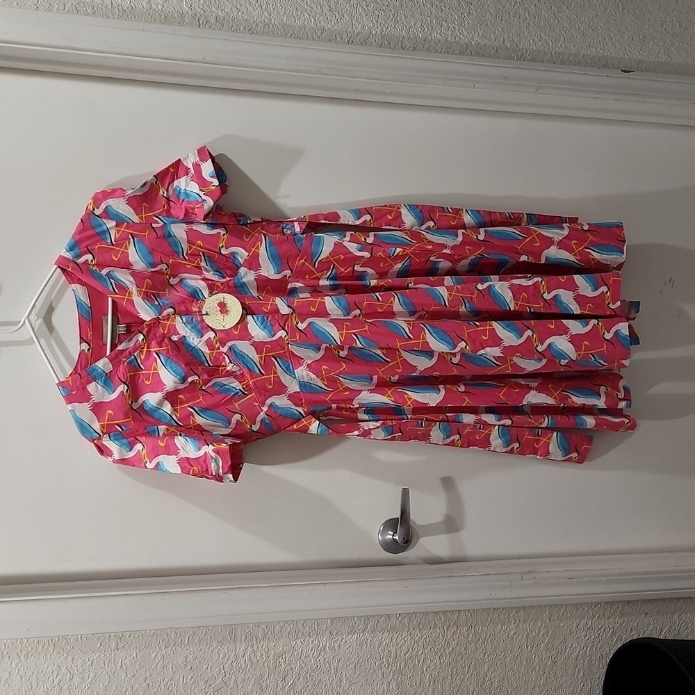 Lindy bop dress heron print US10